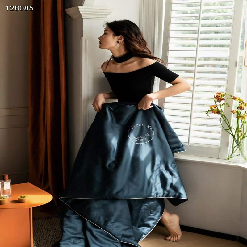 Pure color quilt Duvet Set