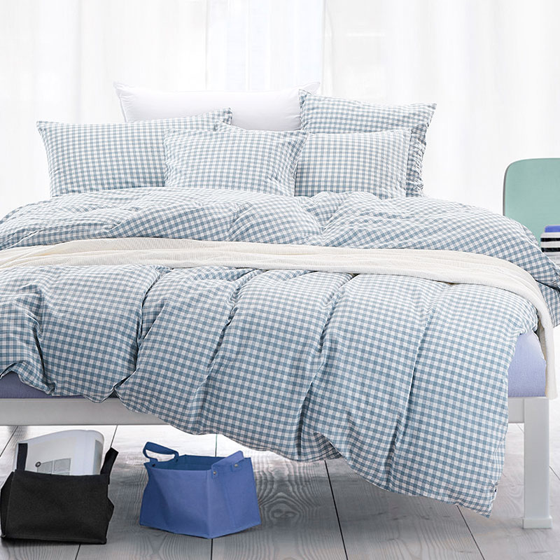 Washed cotton duvet set