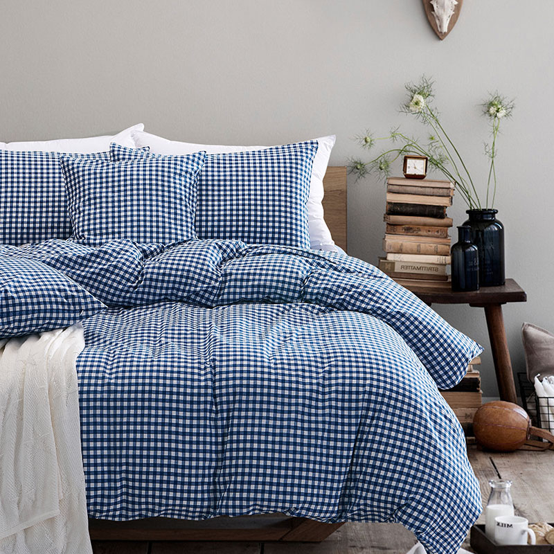 Washed cotton duvet set