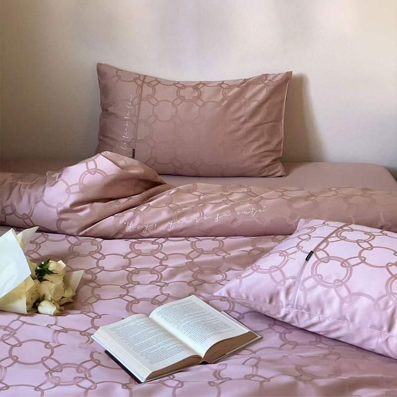 100s Jacquard Weave Double Strand Long-staple Cotton Duvet Set