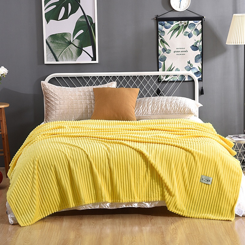 Pure Color Large Striped Woollen Blanket Manufacturers, Pure Color Large Striped Woollen Blanket Factory, Supply Pure Color Large Striped Woollen Blanket