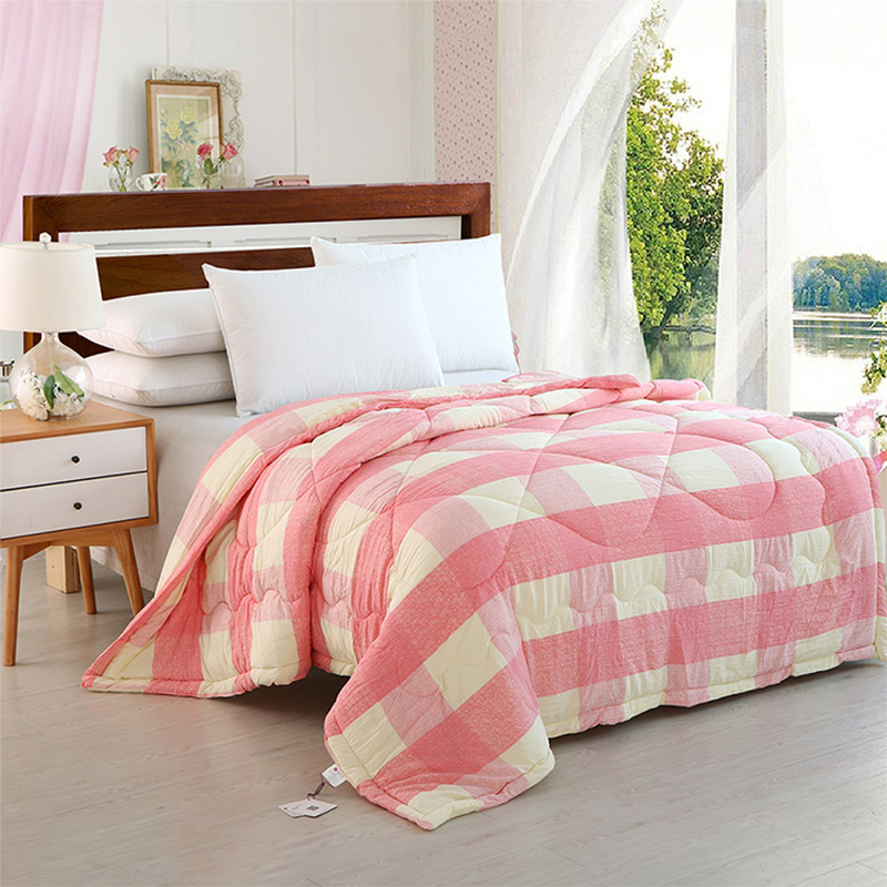 MUJI style square textile printing winter quilt